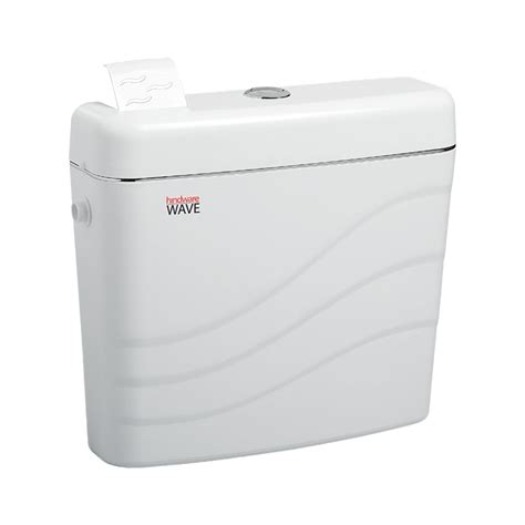 Hindware External Wall Mounted Cistern Without Frame WAVE - White on ...