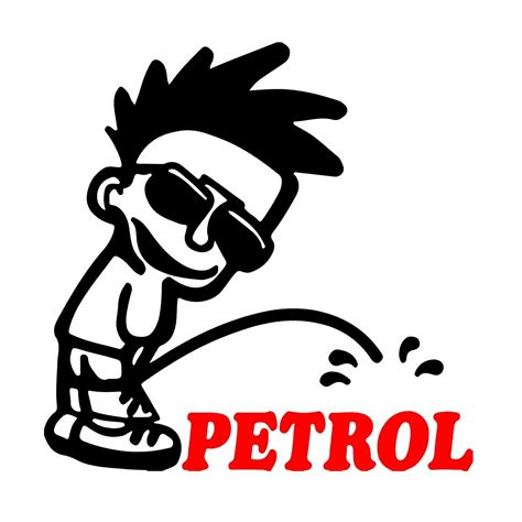 ISEE 360® Petrol Boy Peeing Fuel Lid Vinyl Decal Sticker for Sides ...