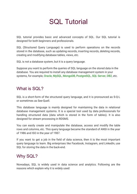 Image result for SQL Tutorial 5