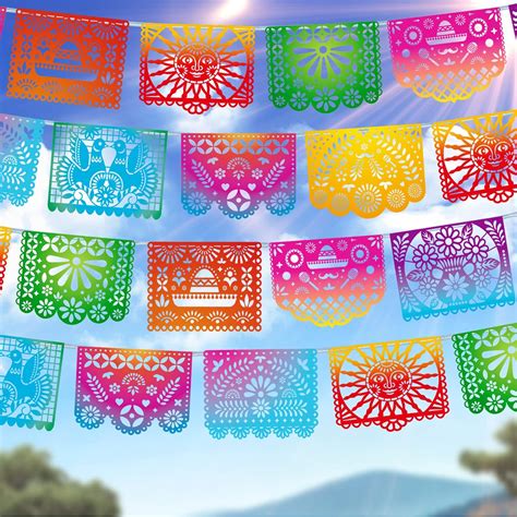 EFOT Mexican Party Banners, Papel Picado Banner - Cinco India | Ubuy