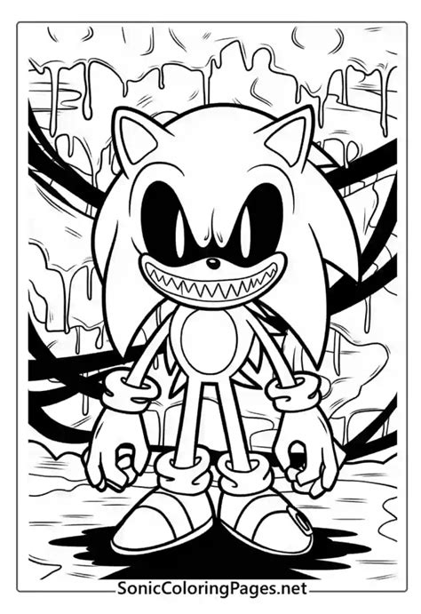25 Sonic Exe Coloring Pages (Free PDF Printables)