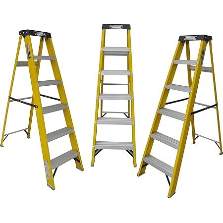 LADDERMAN Fiber 6 Step Platform FRP Self Supported Folding Type ...