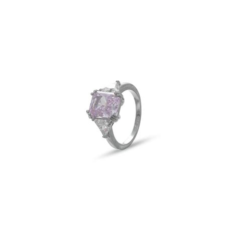 Silver Princess Pink Ring | 925 Sterling Silver Ring by Tassya ...