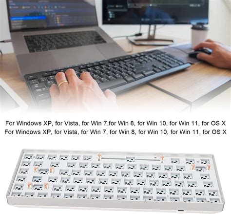 Buy RGB Modular DIY Mechanical Keyboard, 84 Keys Hot Swappable 3Pin ...