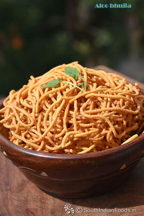Aloo bhujia | Potato sev-How to make-Step by step photos