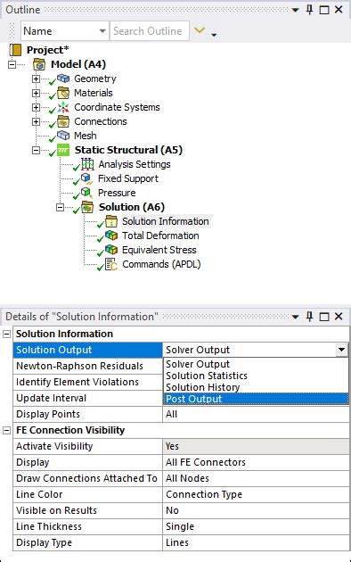 20.3. Commands (APDL) Object Post Processing Specifications