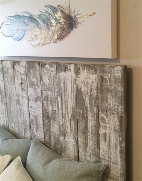 Beautiful Farmhouse Whitewashed Rustic Reclaimed Wood Headboard - Etsy ...