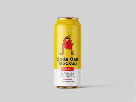 Free soda can mockup - Mockups Design