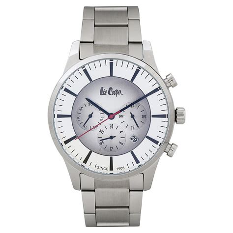 Buy Online Lee Cooper Quartz Multifunction Silver Dial Stainless Steel ...