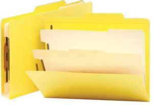 Generic Smead Classification File Folder, 2 Dividers, 2" Expansion ...