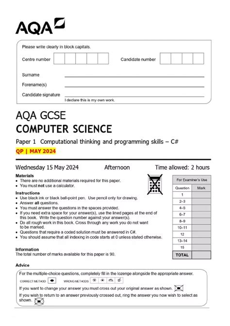 Image result for GCSE Computer Science Paper 1
