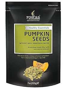 rostaa Carry Salted Pumpkin Seeds without Shell (200 g) - Pack of 6 ...