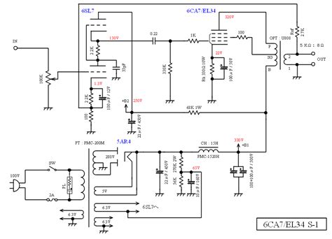 6sl7+EL34(6ca7)单端放大器胆机 附搭棚电线路图纸_haoDIY_音响电子电脑科技DIY小制作发明
