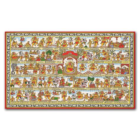 FineArts Canvas Painting - Hanuman Chalisa Landscape | SkinsLegend