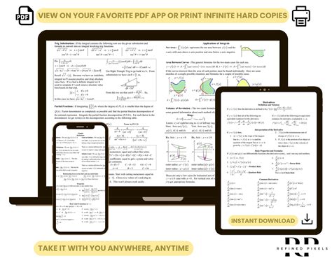 Image result for Calulus Cheat Sheet