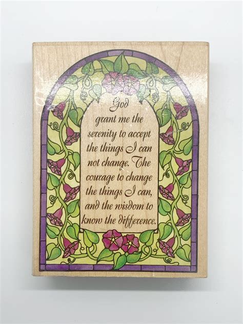 Serenity Prayer Rubber Stamp Rubber Stampede Berkeley, CA Rare God ...