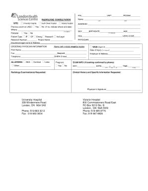 Fillable Online X-Ray and Ultrasound Requisition Form LHSC - MRI ...