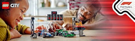 LEGO City F1 Grid with VCARB & Sauber Race Cars Toy Vehicle Set 60474 ...