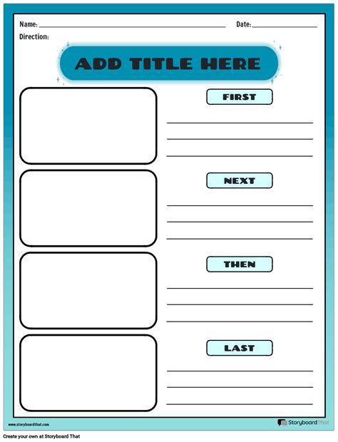 Story Sequencing Worksheets by Storyboard That