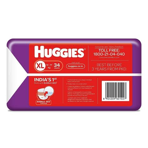 Huggies Complete Comfort Wonder Baby Diaper Pants XL, 68 Count (2x34 ...