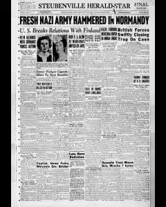 Steubenville Herald Star Archives, Jun 30, 1944, p. 1