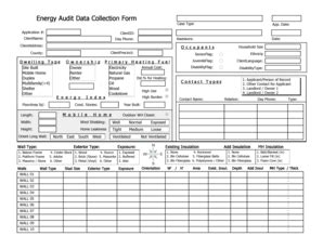 Fillable Online tdhca state tx Energy Audit Data Collection Form (PDF ...