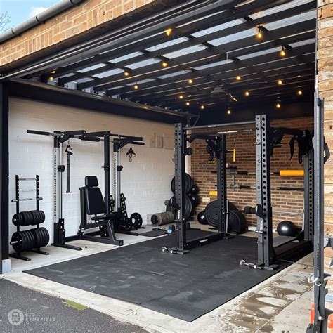 Home Gym In A Double Garage | Home Gym Ideas Small Garage | Home gym ...