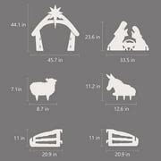 Buy VINGLI Outdoor Nativity Scene Weatherproof Nativity Sets for ...