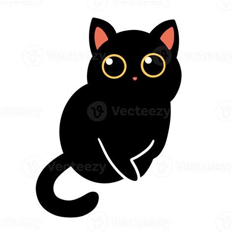 Cute Black Cat 14179718 PNG
