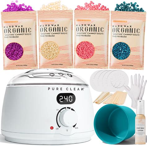 Amazon.com: PURECLEAN Waxing Kit for Women Men, Digital Hard Wax Kit ...