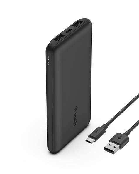 Belkin 10000 mAh PD 3.0 Slim Fast Charging Power Bank with 1 USB-C and ...