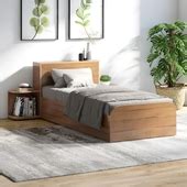 Buy Vienta Brown Engineered Wood Single Bed Online @Durian