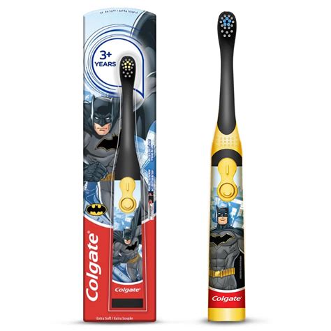 Colgate Batman Toothbrush for kids, Battery Powered Electric Toothbrush ...