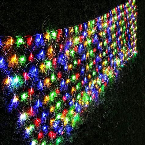 10ft x 6.5ft 200 Led Outdoor Christmas Net Lights, 8 Modes, Bush ...