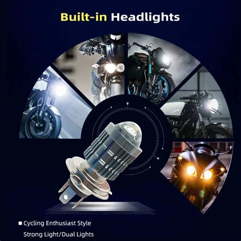 Buy White Yellow Lens LED Headlight Bulb for Bike Online INDIA At Rs ...