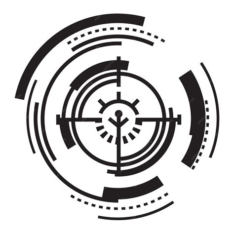 Round crosshair icon simple illustration of round crosshair vector icon ...