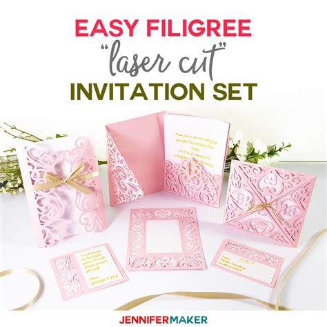 Image result for Jennifer Maker Wedding Invitation Tutorial