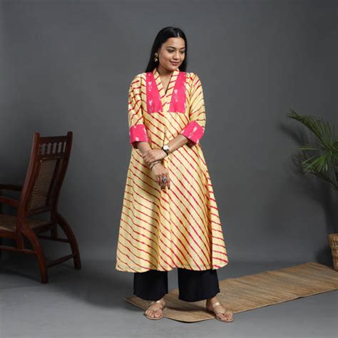 Leheriya Kurta - Buy Women's Leheriya Printed Kurti Online | iTokri