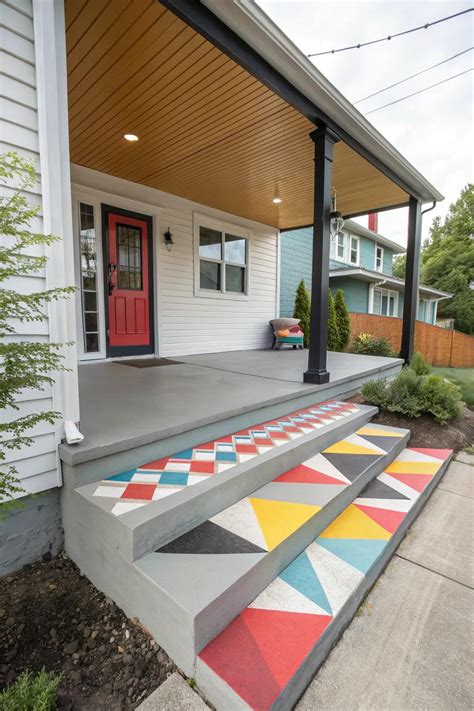 17+ Stylish Concrete Porch Floor Ideas - Garden.eco