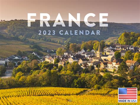 Buy France Calendar 2023 Monthly Wall Hanging Calendar French Travel ...