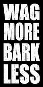 Buy Sixtrees Wag More Bark Less Box Sign, 12 by 24-Inch Online at Low ...