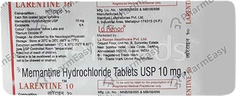 Buy Larentine 10 MG Tablet (10) Online at Flat 15% OFF | PharmEasy