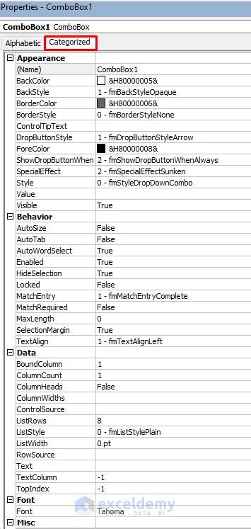 Image result for Excel VBA Combobox