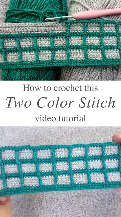 Image result for How to Crochet a Two Color Pattern