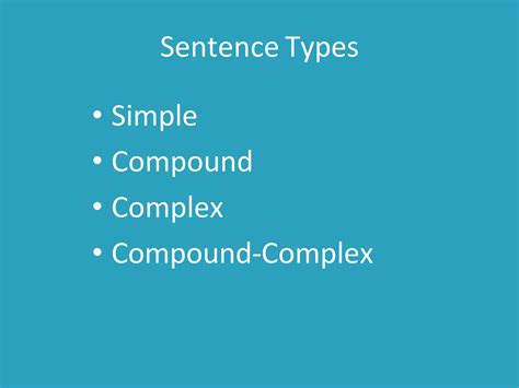 Types of Sentence Structures 的图像结果