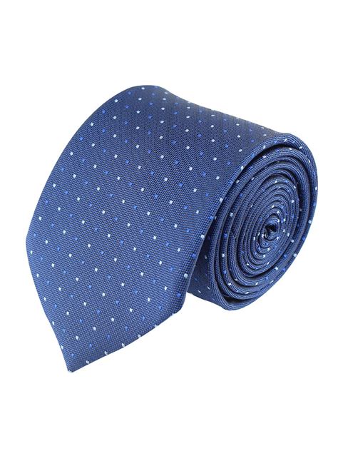 Kavove Refreshing Blue Polka Dot Neck Tie For Men