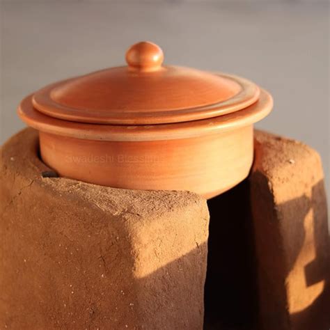 Unglazed Clay Pot for Cooking | Earthen Kadhai | Terracota Bhagona | C ...