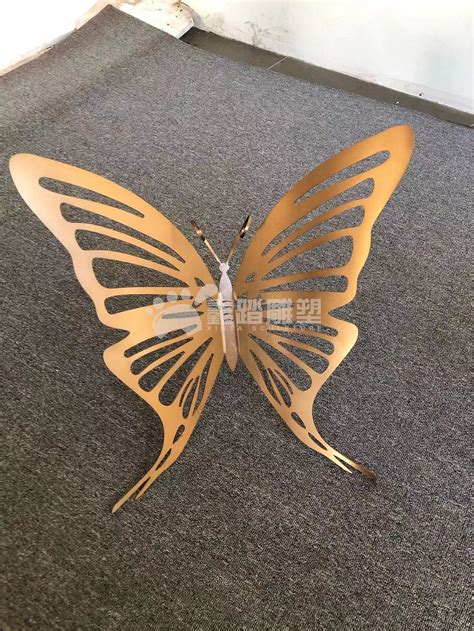 艺术彩色不锈钢蝴蝶 - 卓景雕塑公司