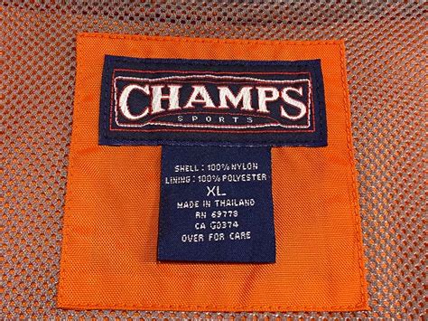 Y2K CHAMPS SPORTS ナイロン ベスト【XL】オレンジ | BACK IN THE DAYZ.