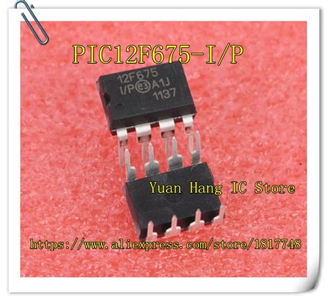 10pcs/lot Pic12f675-i/p Pic12f675-i 12f675-i/p 12f675 Microcontroller ...